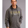 Sweatshirt * | Stetson Men'S Grey Usa Slub French Terry Hooded Sweatshirt