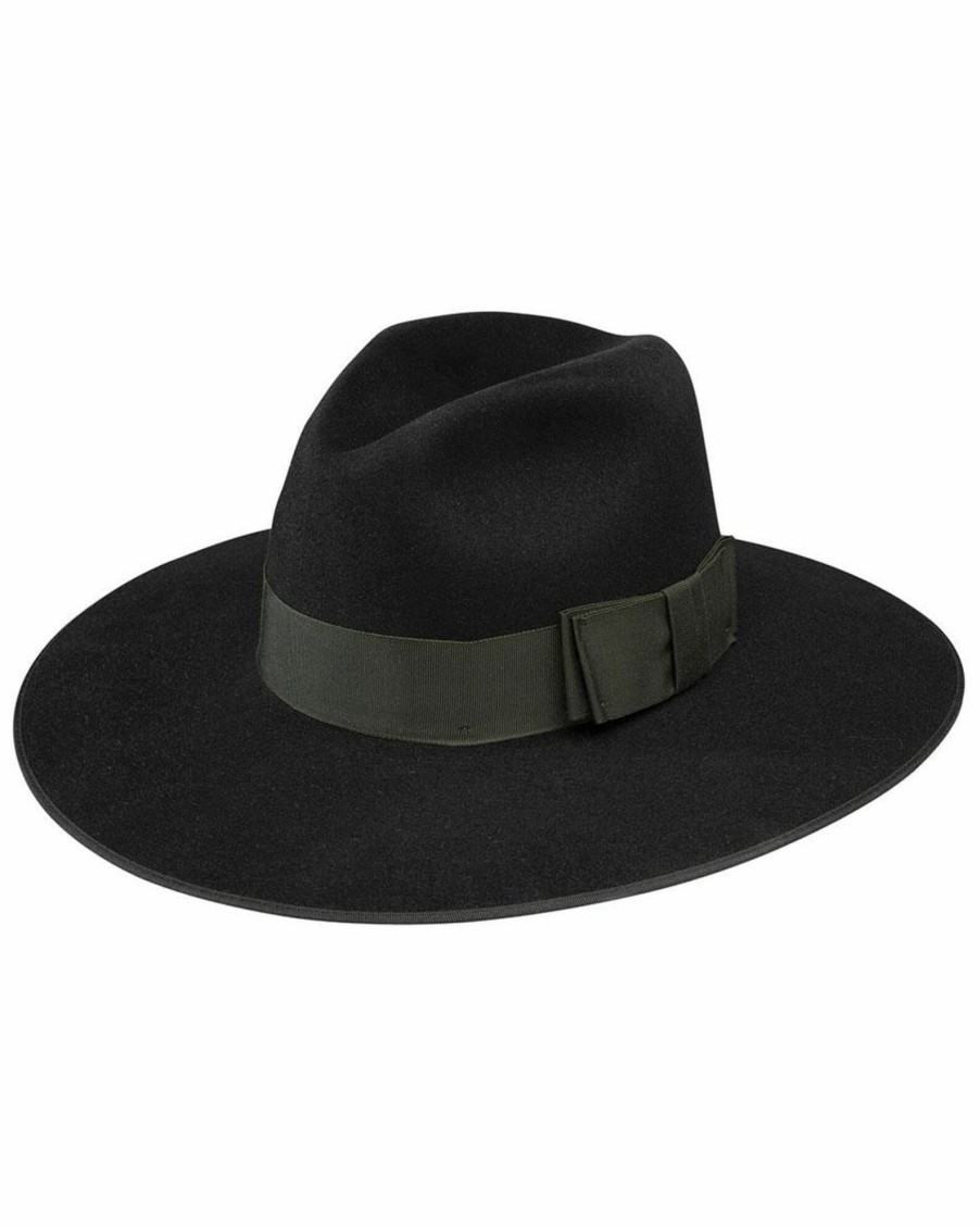 Hat * | Stetson Black Tri-City Fur Felt Western Hat For None