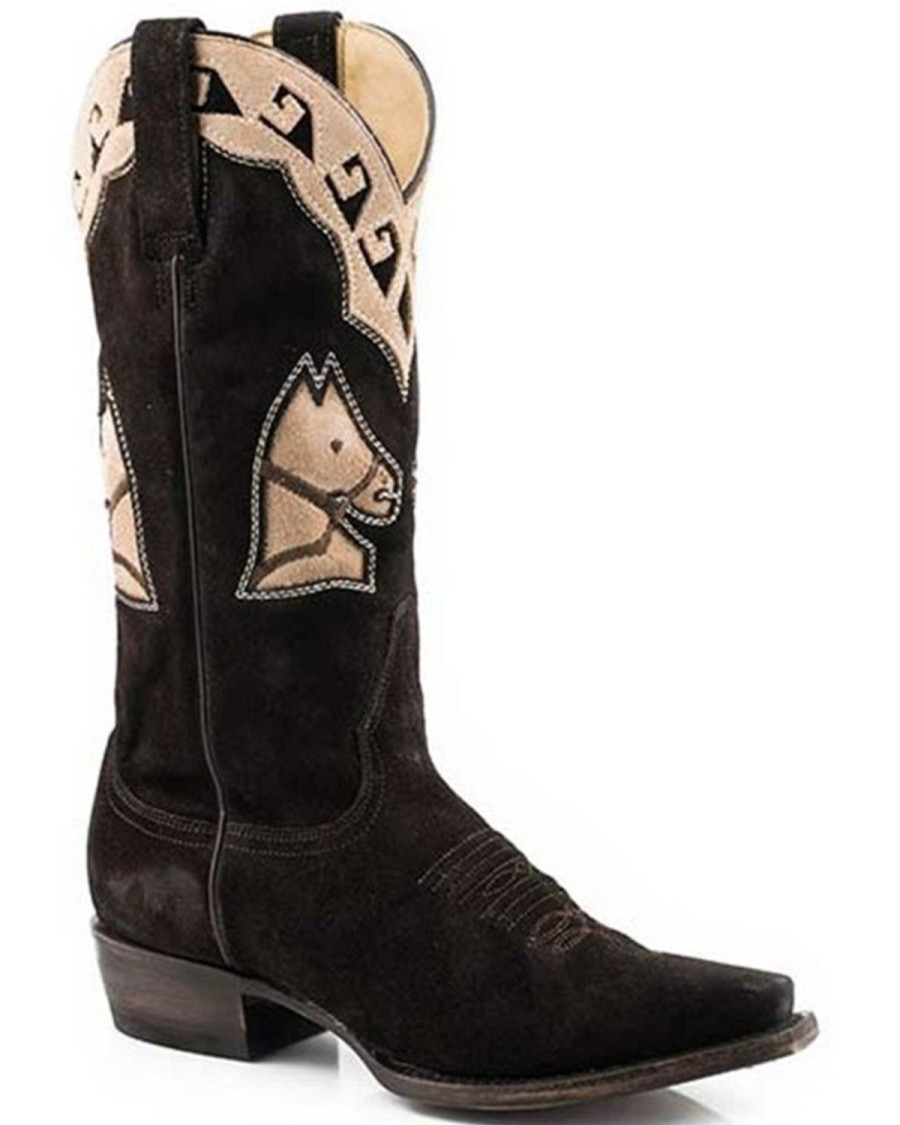 Boot * | Stetson Women'S Dale Western Boots Snip Toe Brown