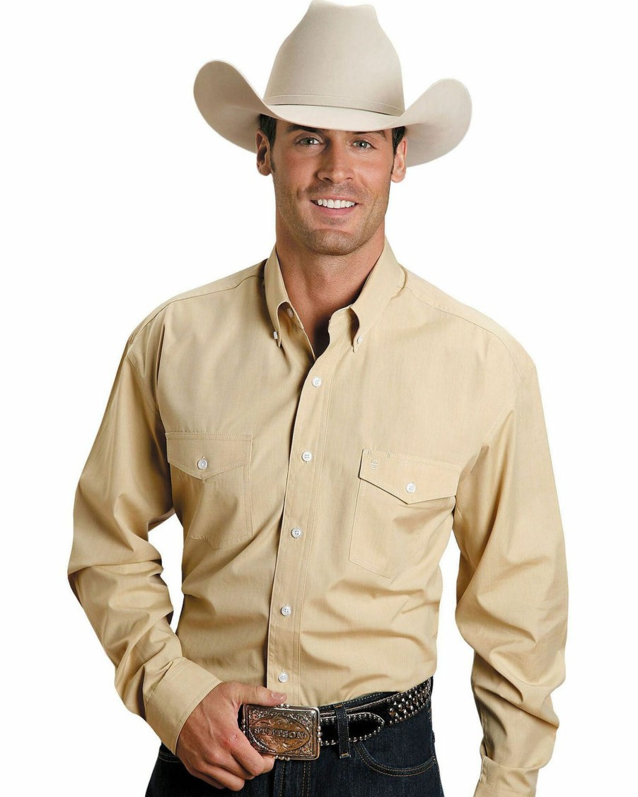 Shirt * | Stetson Solid Button Shirt For Men'S