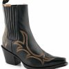 Boot * | Stetson Women'S Greta Western Booties Snip Toe Black