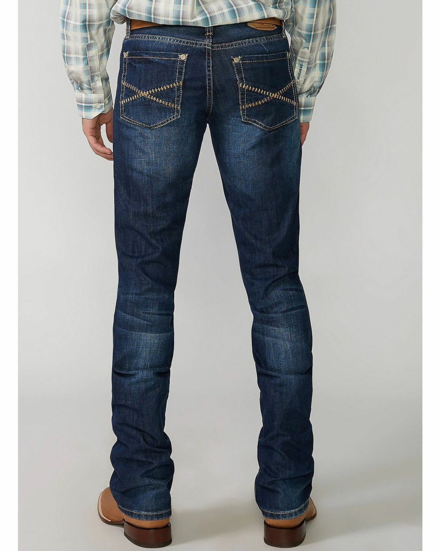 Jean * | Stetson Men'S Rocker Fit Straight Leg Jeans Med Wash