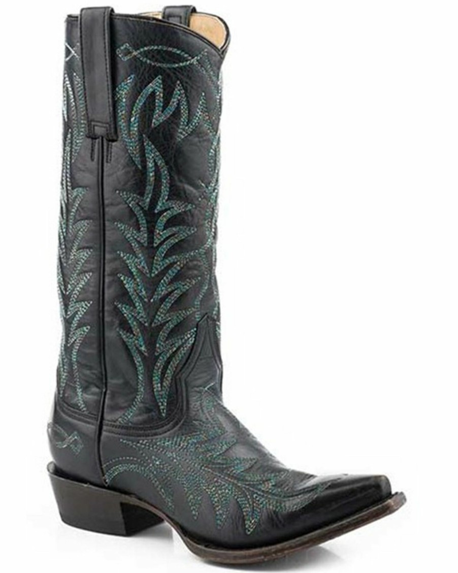 Boot * | Stetson Women'S Stella Western Boots Snip Toe Black