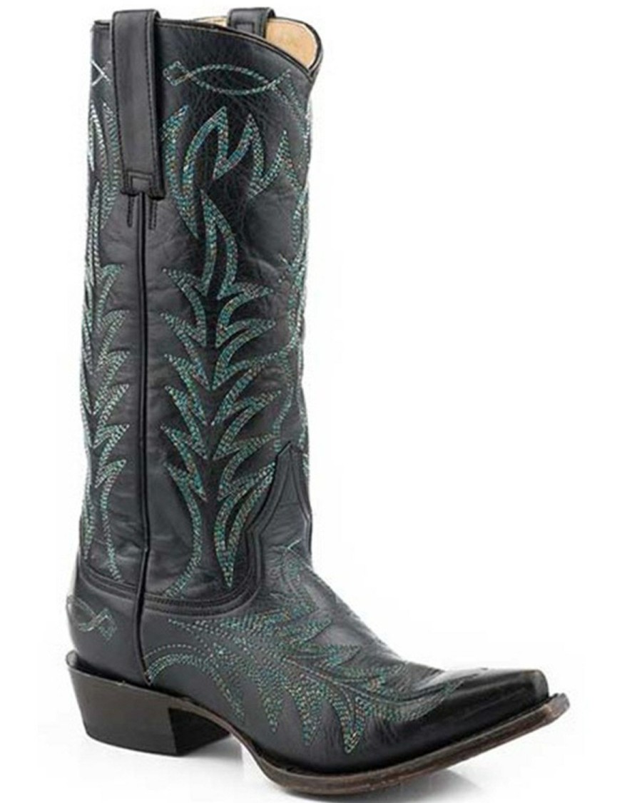 Boot * | Stetson Women'S Stella Western Boots Snip Toe Black