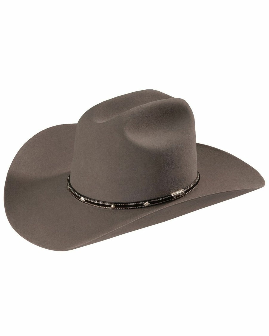 Hat * | Stetson Angus 4X Fur Felt Hat For Men'S Grey