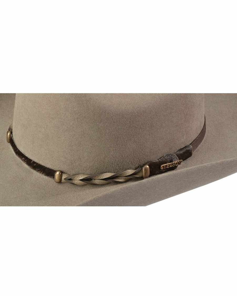 Hat * | Stetson Portage 4X Buffalo Fur Felt Hat For Men'S Stone