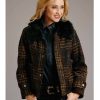 Jacket * | Stetson Women'S Boucle Plaid Jacket Multi