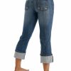 Jean * | Stetson Women'S Distressed Capris Denim