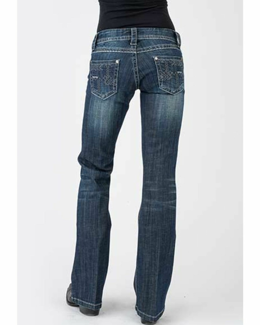 Jean * | Stetson Women'S 816 Dark Wash Deco Bootcut Jeans Blue