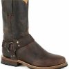 Boot * | Stetson Men'S Puncher Harness Oily Goat Moto Boots Round Toe