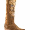 Boot * | Stetson Women'S June Western Boot Snip Toe Brown