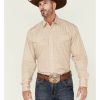 Shirt * | Stetson Men'S Gold Rush Medallion Geo Print Long Sleeve Snap Western Shirt