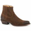 Boot * | Stetson Women'S Cleo Western Booties Snip Toe Brown