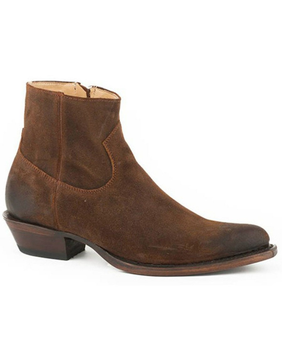 Boot * | Stetson Women'S Cleo Western Booties Snip Toe Brown