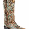 Boot * | Stetson Women'S Vintage Distressed Western Boots Brown