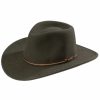 Hat * | Stetson Gallatin Crushable Wool Hat For Men'S Sage