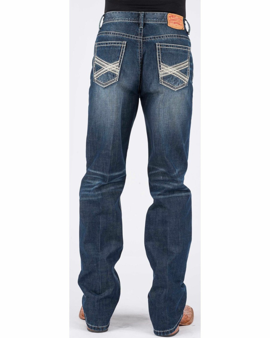 Jean * | Stetson Men'S 1520 Standard Fit Jeans Straight Leg Blue