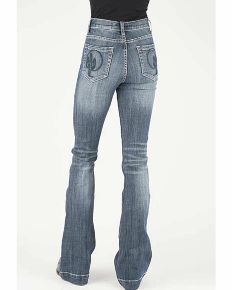 Jean * | Stetson Women'S Cactus Pocket Flare Jeans Blue