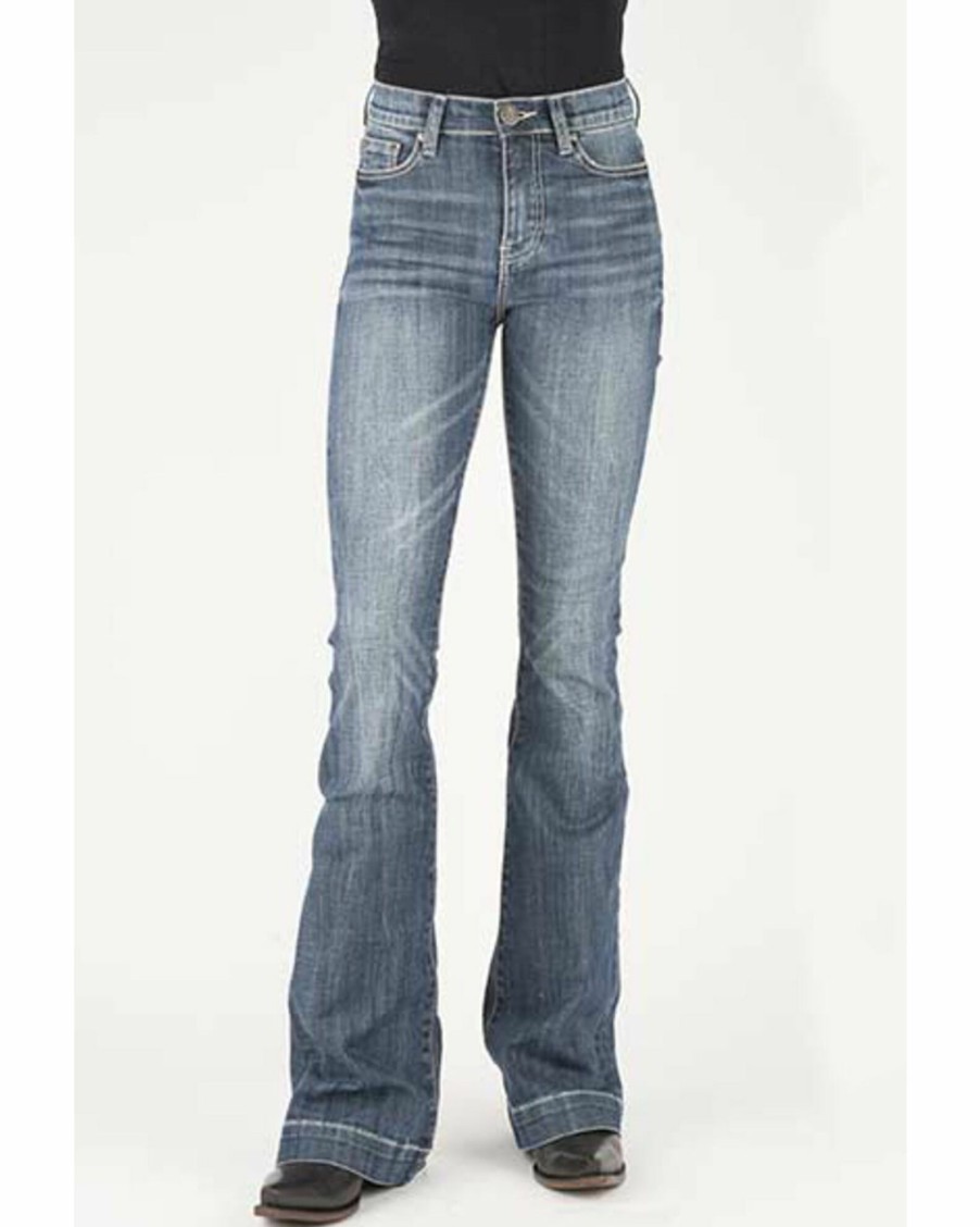 Jean * | Stetson Women'S Cactus Pocket Flare Jeans Blue