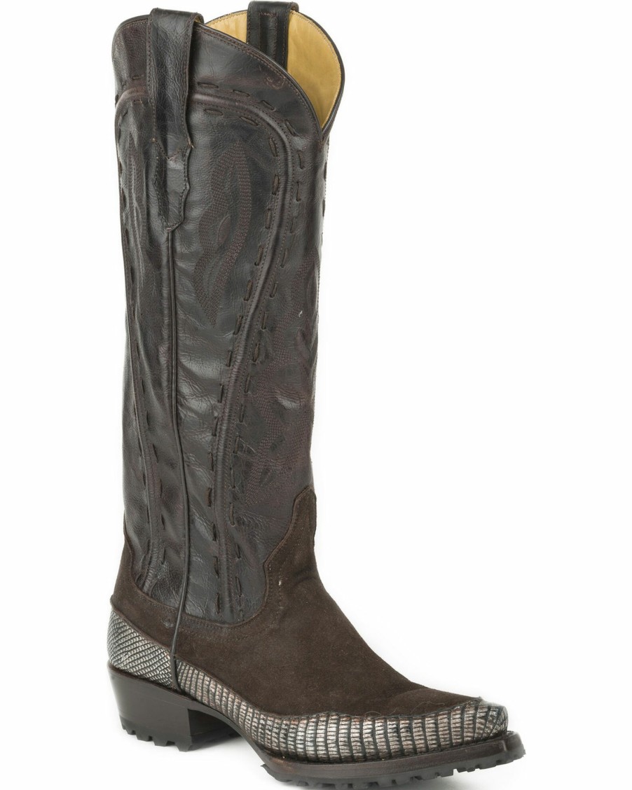 Boot * | Stetson Women'S Dakota Teju Lizard Fashion Western Boots Snip Toe