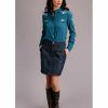 Skirt * | Stetson Women'S Dark Denim Skirt Blue