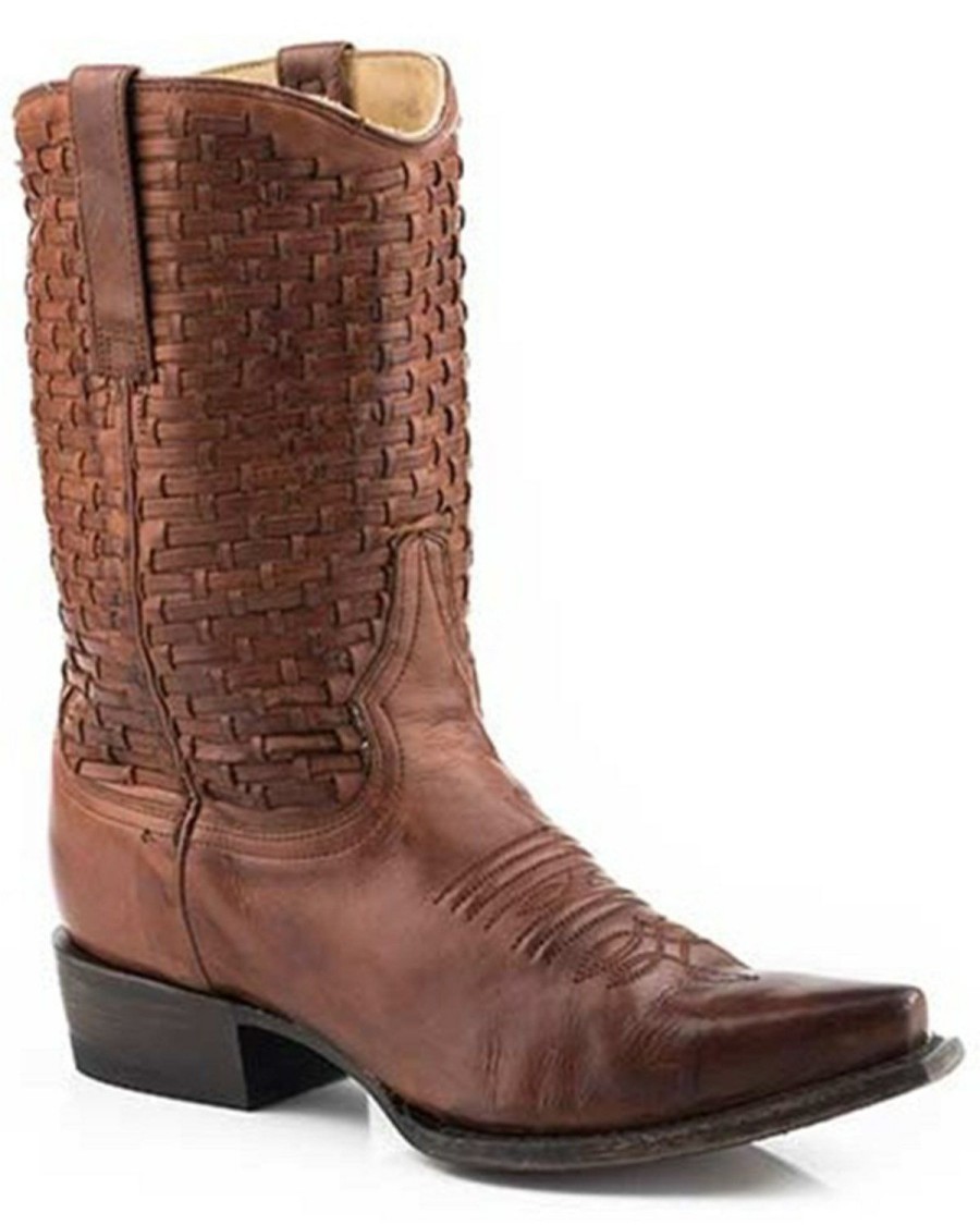 Boot * | Stetson Women'S Calf Western Boots Snip Toe Brown