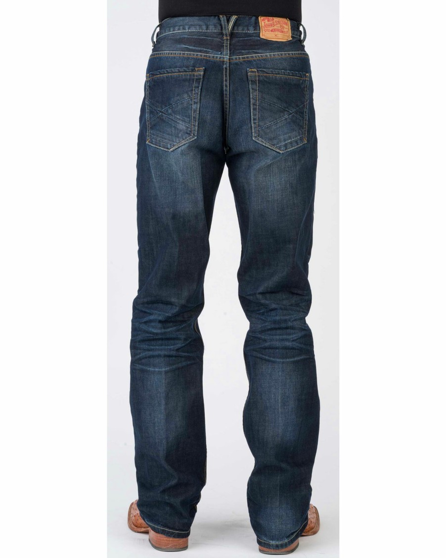 Jean * | Stetson Men'S Modern Fit Bootcut Jeans Blue