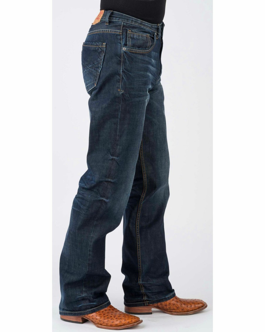 Jean * | Stetson Men'S Modern Fit Bootcut Jeans Blue