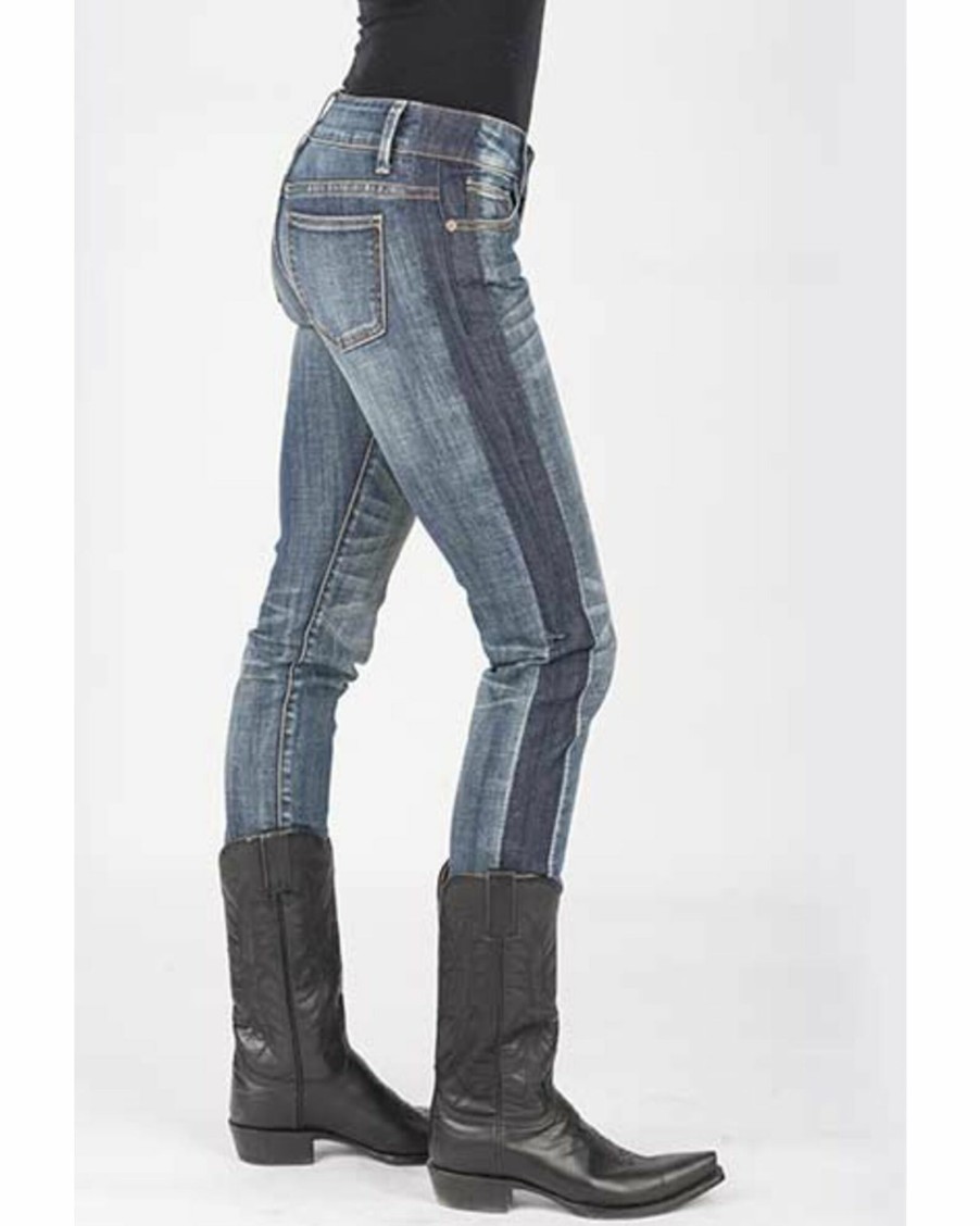 Jean * | Stetson Women'S 503 Pixie Stix Fit Straight Leg Jeans Blue