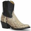 Boot * | Stetson Women'S Sydney Exotic Python Western Boots Snip Toe Black