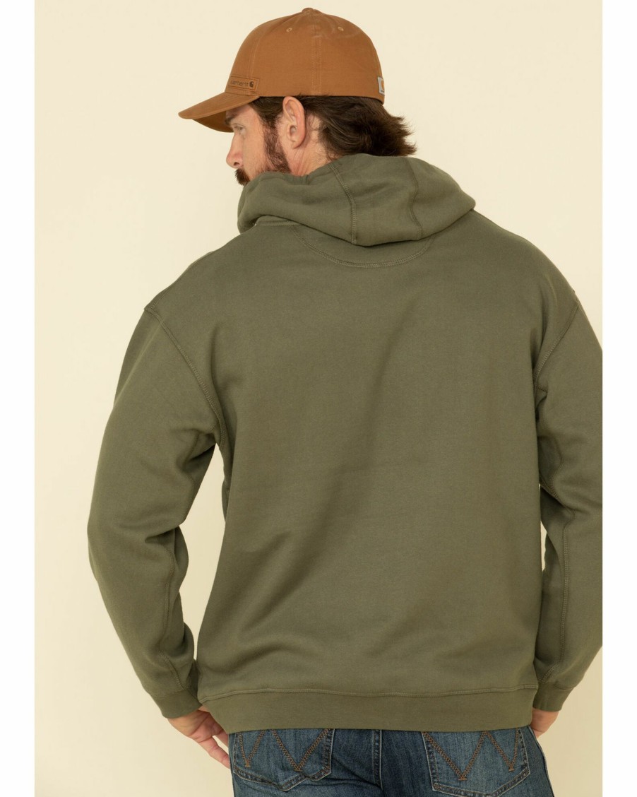 Sweatshirt * | Stetson Men'S Green Eagle In Shield Graphic Hooded Sweatshirt Grey