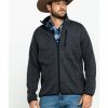 Jacket * | Stetson Men'S Charcoal Fuzzy Bonded Sweater Grey