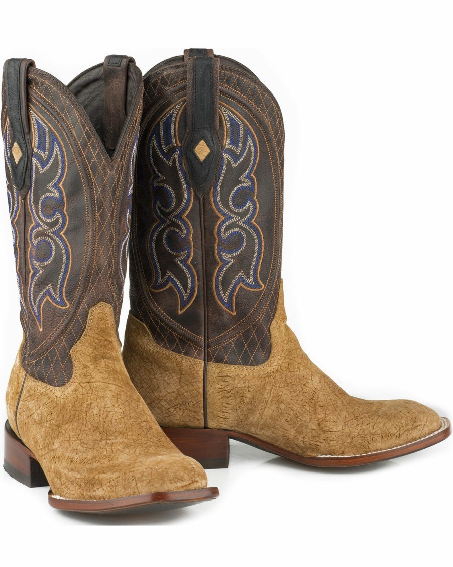 Boot * | Stetson Men'S Butte Hippopotamus Exotic Boots Tan