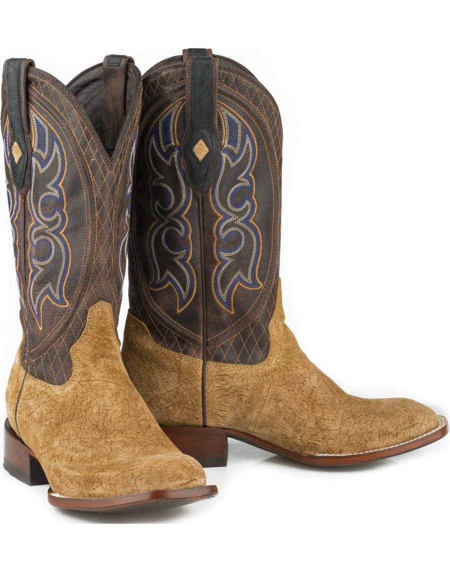 Boot * | Stetson Men'S Butte Hippopotamus Exotic Boots Tan