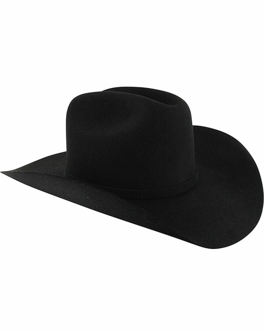 Hat * | Stetson Men'S Apache 4X Buffalo Felt Hat Black