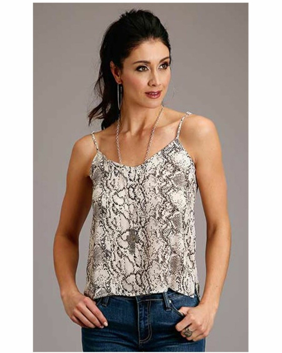 Shirt * | Stetson Women'S Snake Print Cami Ivory