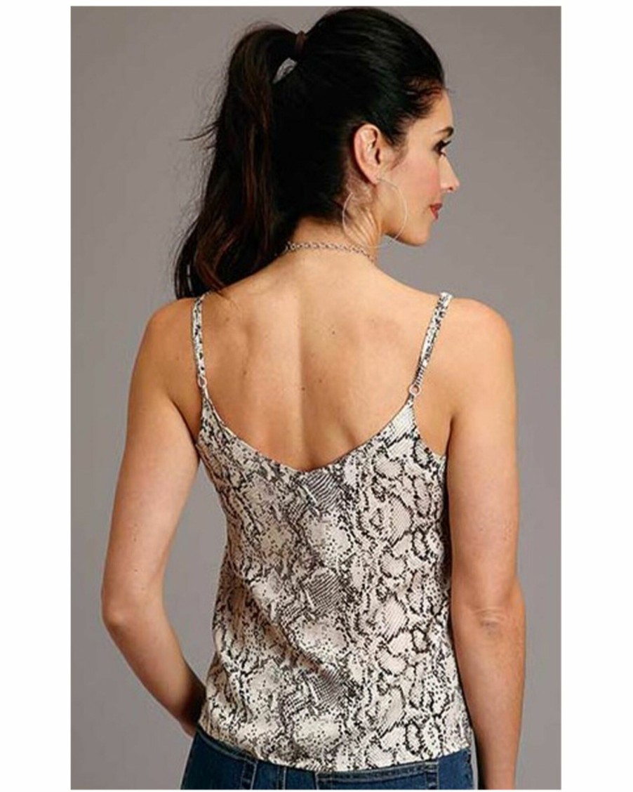 Shirt * | Stetson Women'S Snake Print Cami Ivory