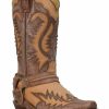 Boot * | Stetson Men'S Outlaw Washed Overlay Vamp Performance Western Boots Snip Toe