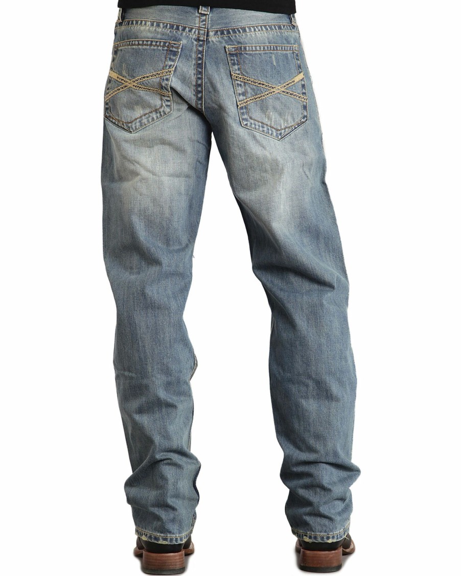 Jean * | Stetson 1520 Fit Classic "X" Stitched Jeans Big & Tall For Men'S Med Wash