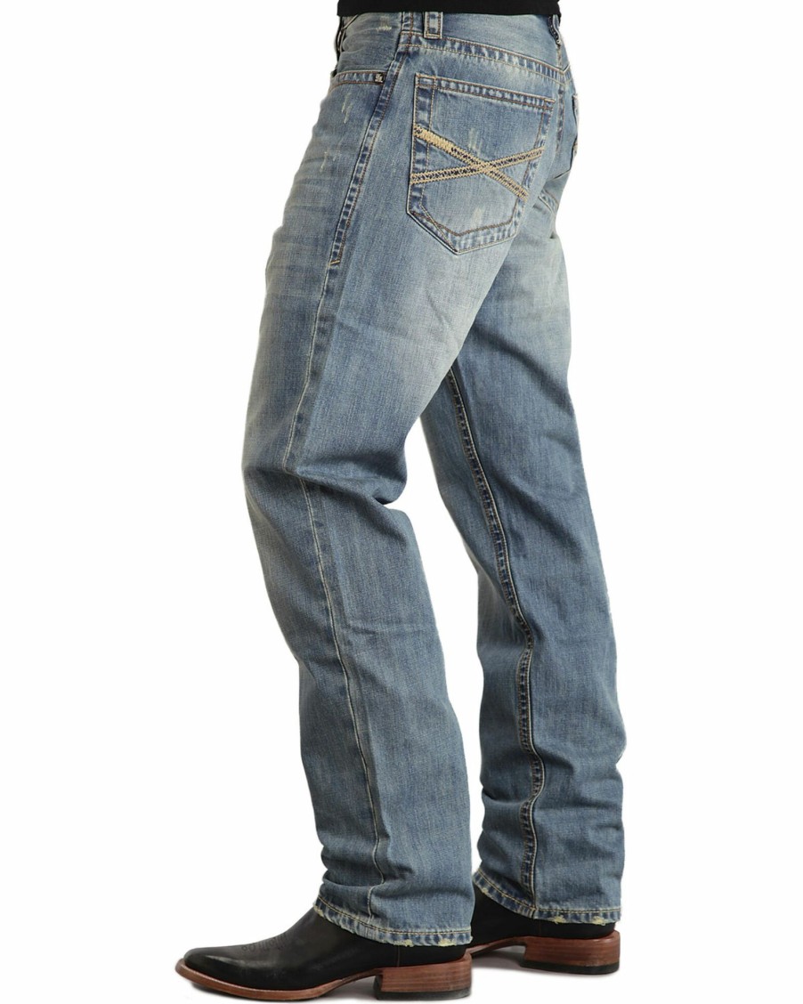 Jean * | Stetson 1520 Fit Classic "X" Stitched Jeans Big & Tall For Men'S Med Wash