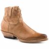 Boot * | Stetson Women'S Nellie Western Booties Pointed Toe Brown