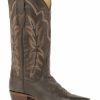 Boot * | Stetson Women'S Dark Casey Leather Boots Snip Toe Brown