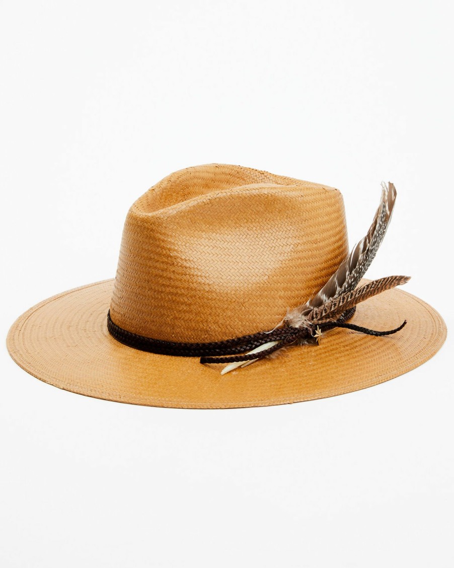 Hat * | Stetson Juno Feather Western Straw Hat For None Sand