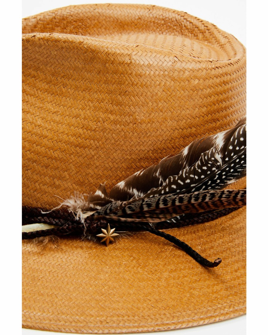 Hat * | Stetson Juno Feather Western Straw Hat For None Sand