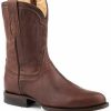 Boot * | Stetson Men'S Rancher Zip Burnished Vamp Western Roper Boots Round Toe