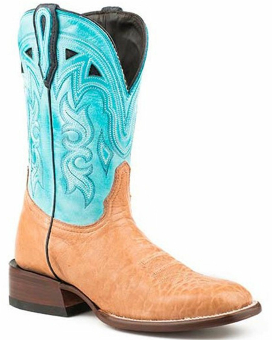 Boot * | Stetson Women'S Florence Western Boots Square Toe Brown