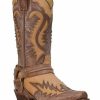 Boot * | Stetson Men'S Outlaw Washed Overlay Vamp Western Boots Snip Toe