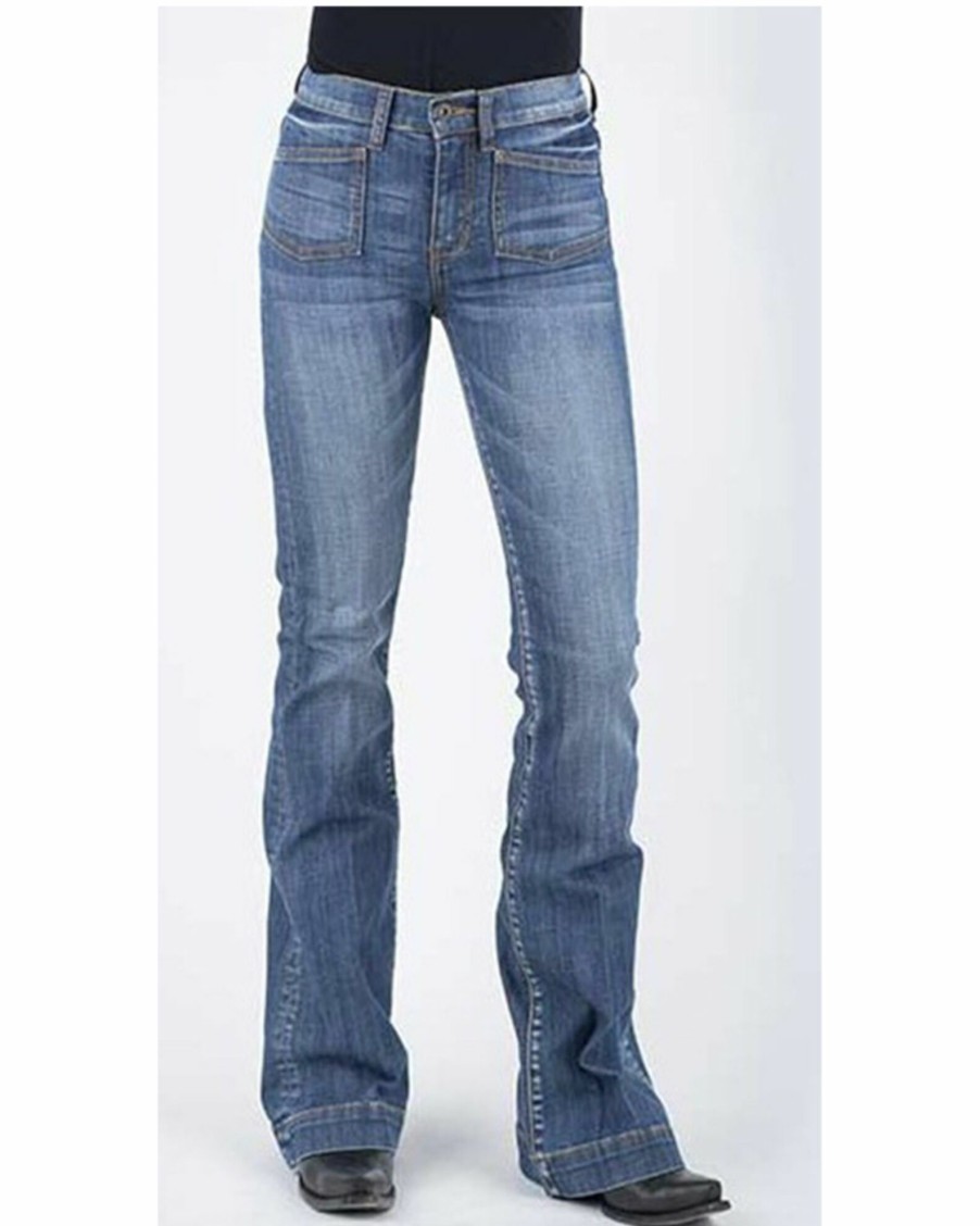 Jean * | Stetson Women'S 921 High Waist Flare Jeans Blue