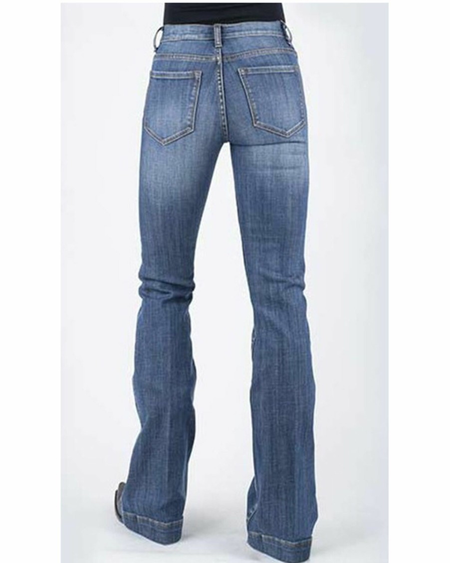 Jean * | Stetson Women'S 921 High Waist Flare Jeans Blue