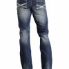 Jean * | Stetson Rock Fit Bold X Stitched Jeans For Men'S